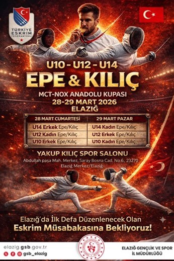 ELAZIĞ’DA ESKRİM HEYECANI İLK KEZ YAŞANACAK